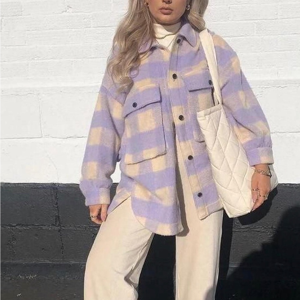 Lavender and Yellow Plaid Jacket